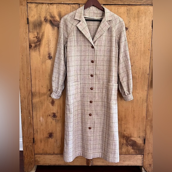 Vintage Plaid Duster - Picture 3 of 5